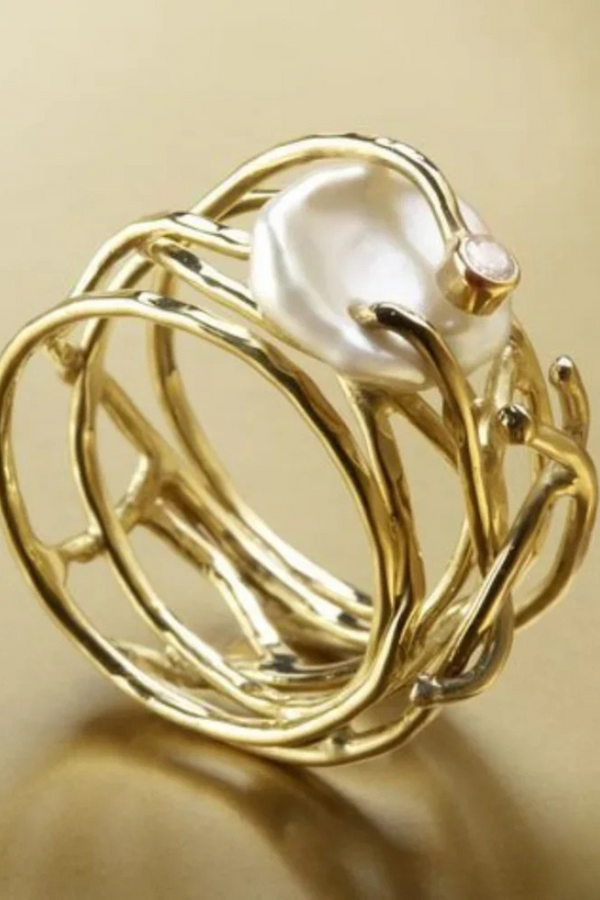 Lunara - Vintage Gold Ring for Women