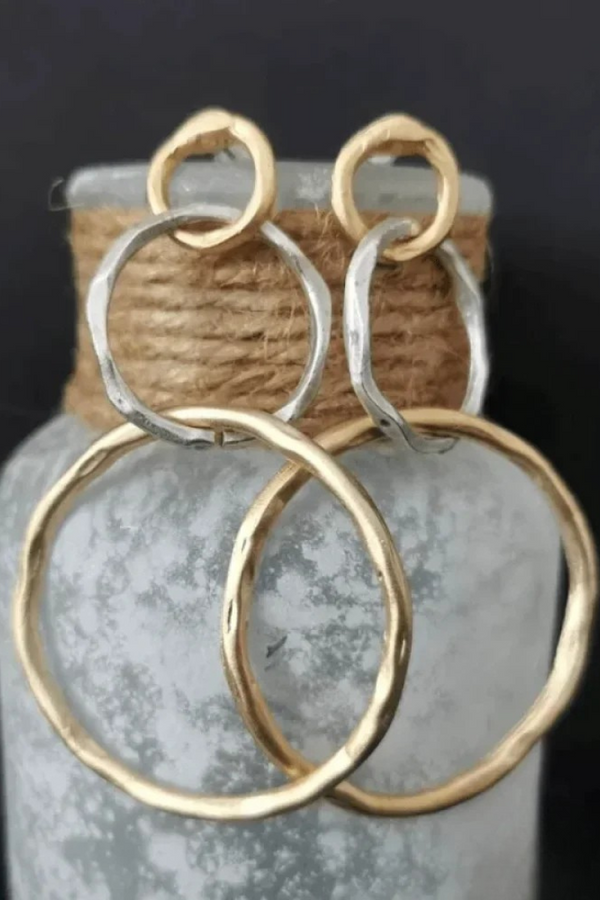 Celeste - Timeless Gold and Silver Earrings