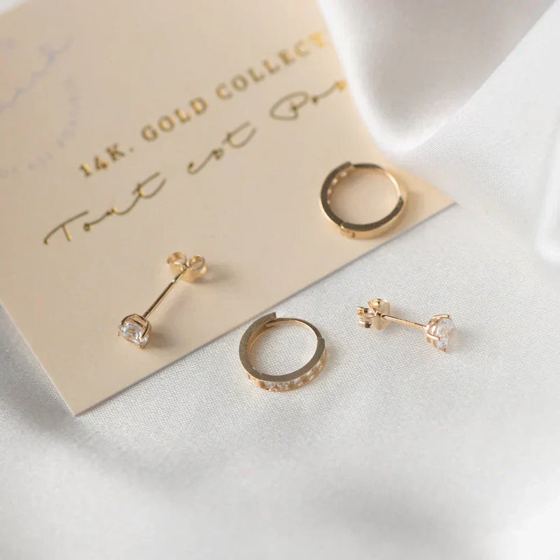 Brillane - 14K Gold Earring Collection