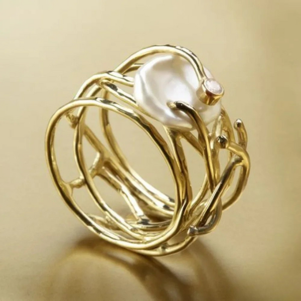 Lunara - Vintage Gold Ring for Women