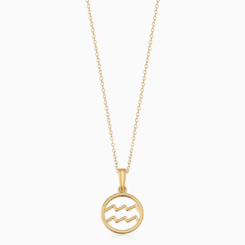 Zodia - Elegant Gold Zodiac Pendant Necklace