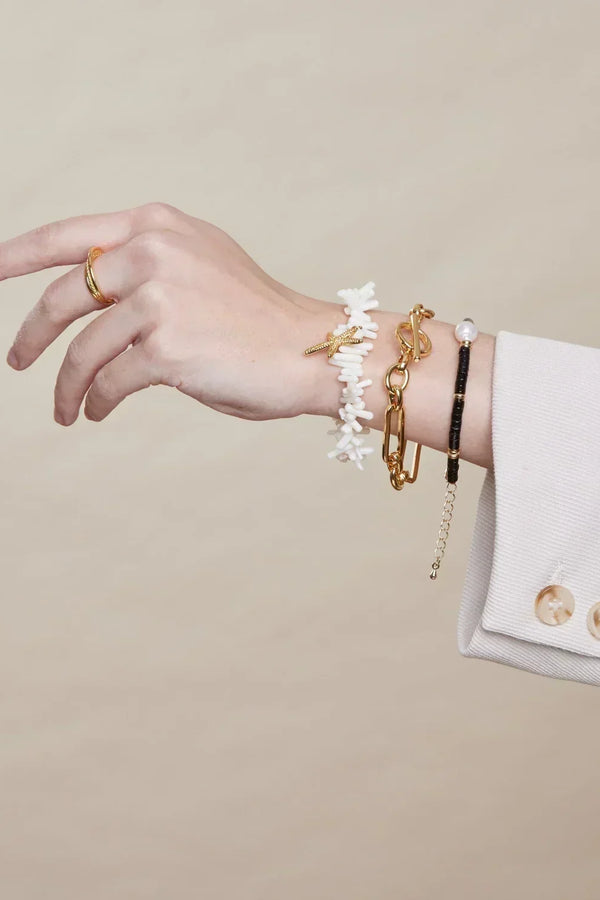 Gold T-Bar Bracelet by Link
