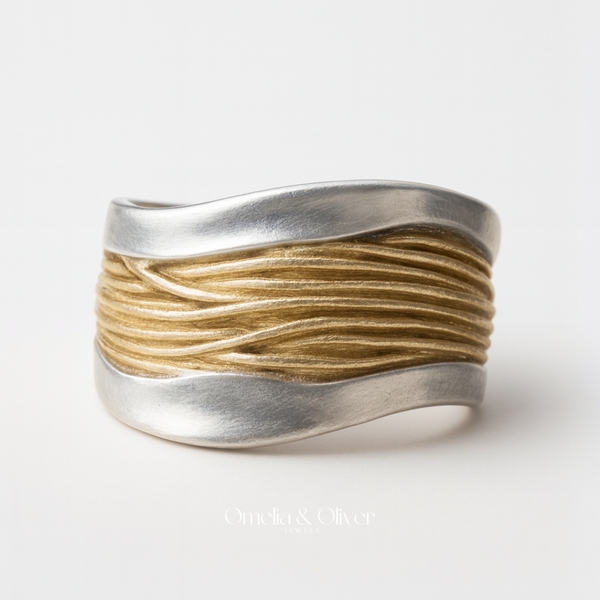 Golden Threads Omelette Ring