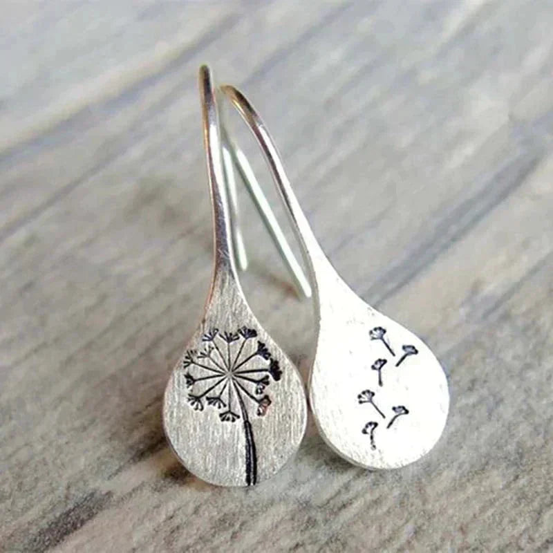 Vintage-Inspired Silver Floral Earrings