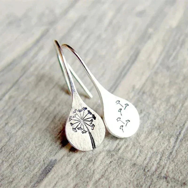 Vintage-Inspired Silver Floral Earrings