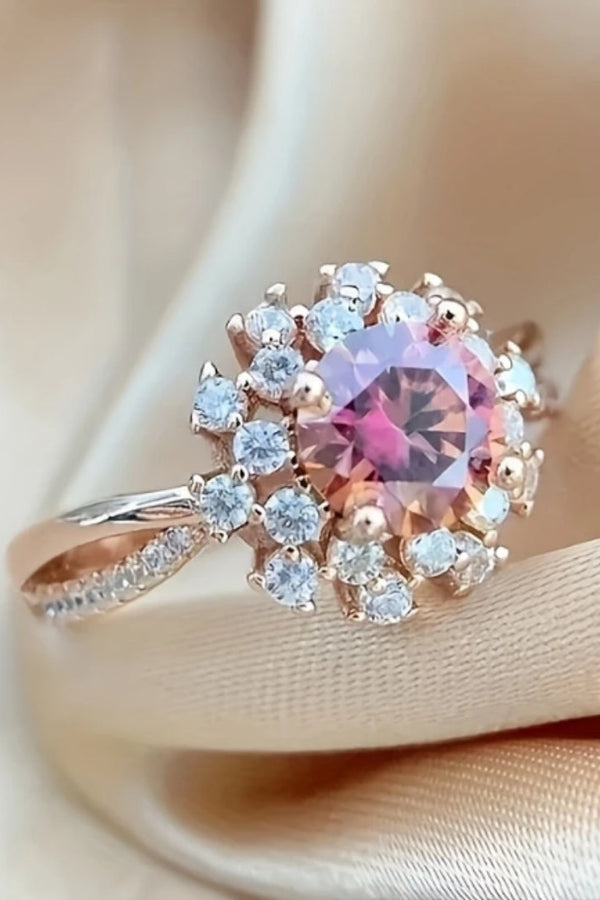 Glossy Pink Round Ring