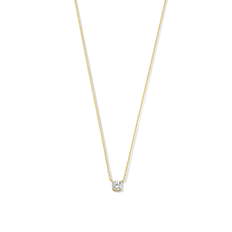Clea - 14K Gold Moissanite Necklace
