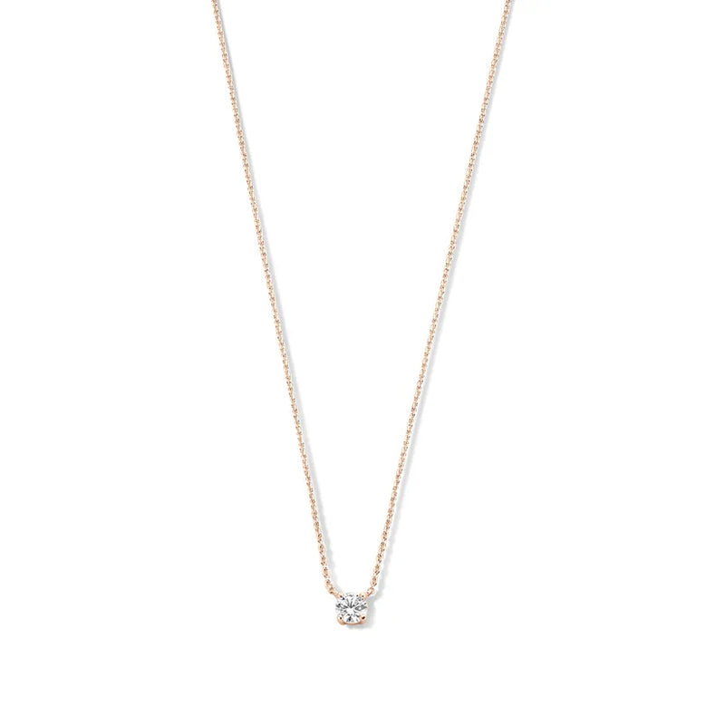 Clea - 14K Gold Moissanite Necklace