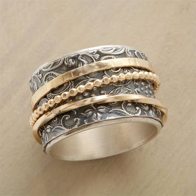Vintage Gold and Silver Antique Ring
