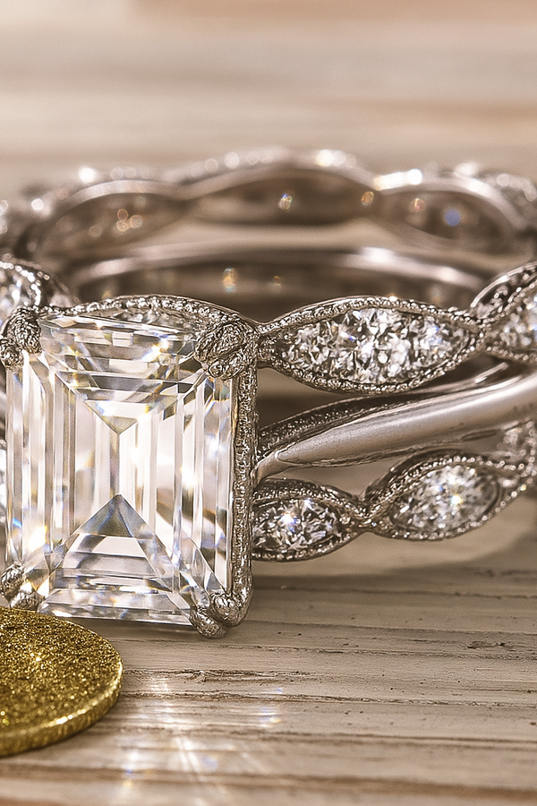 Vintage-Inspired Silver Candle Holder Ring