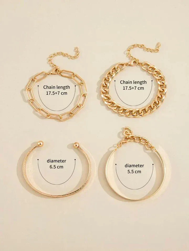 Elan - Collection of Gold Bracelets