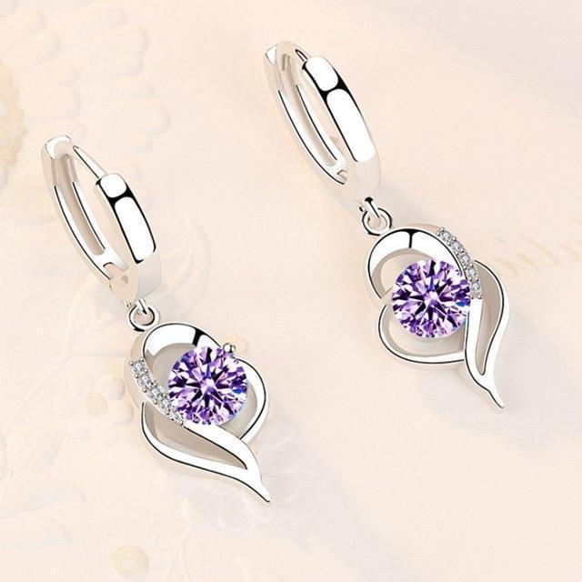 Radiant Silver Zirconia Earrings - Gleam Collection
